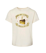 Bake Me a Cake - Natural [Children's Tee] 100% Cotton