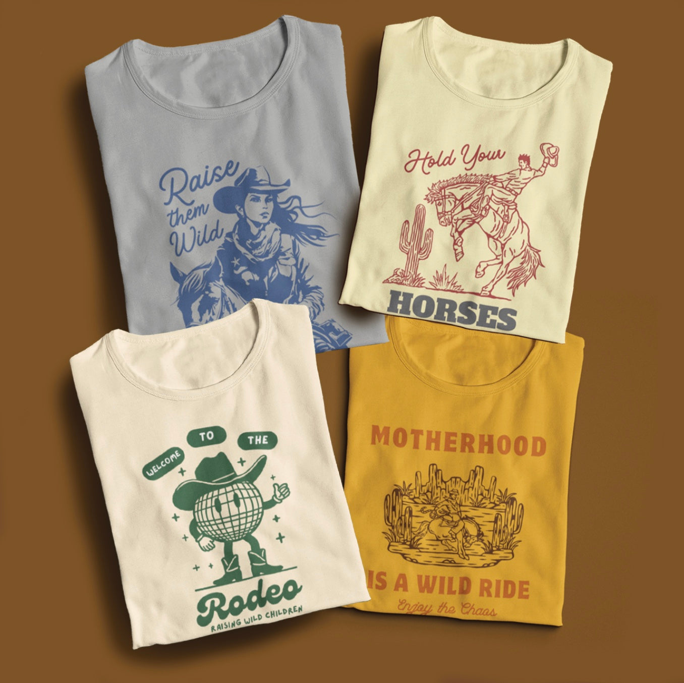 Mom Tee Bundle - Raise them Wild - Western Collection -  [Unisex Short Sleeve Tee]