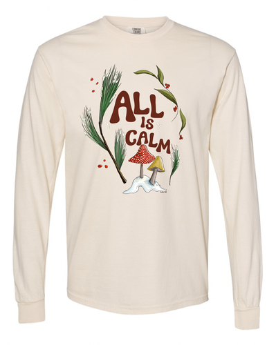 All is Calm - Natural - Long Sleeve [UNISEX ADULT TEE]