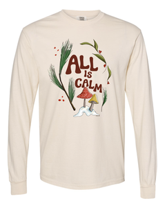 All is Calm - Natural - Long Sleeve [UNISEX ADULT TEE]