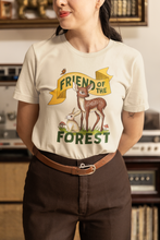 Friend of the Forest - Fawn and Rabbit - Natural [Unisex Short Sleeve Tee]