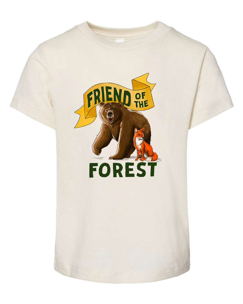 Friend of the Forest - Bear and Fox - Natural [Children's Tee]