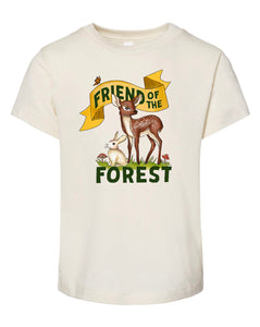 Friend of the Forest - Fawn and Rabbit - Natural [Children's Tee]