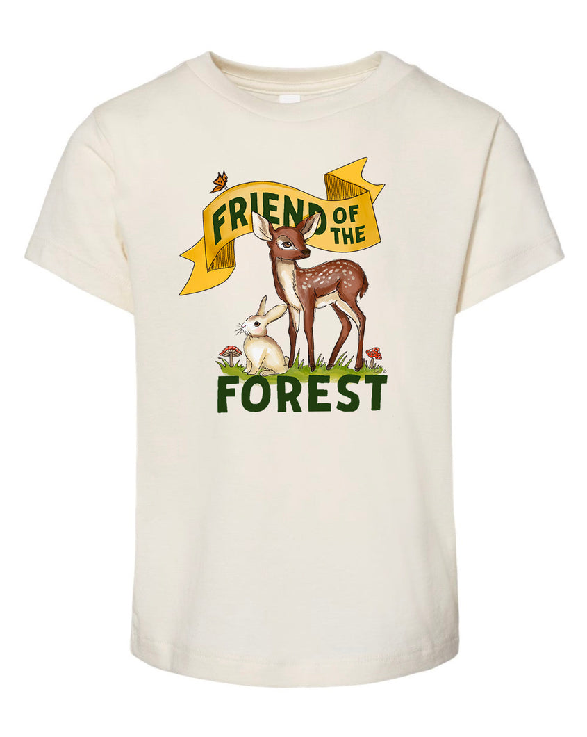 Friend of the Forest - Fawn and Rabbit - Natural [Children's Tee]