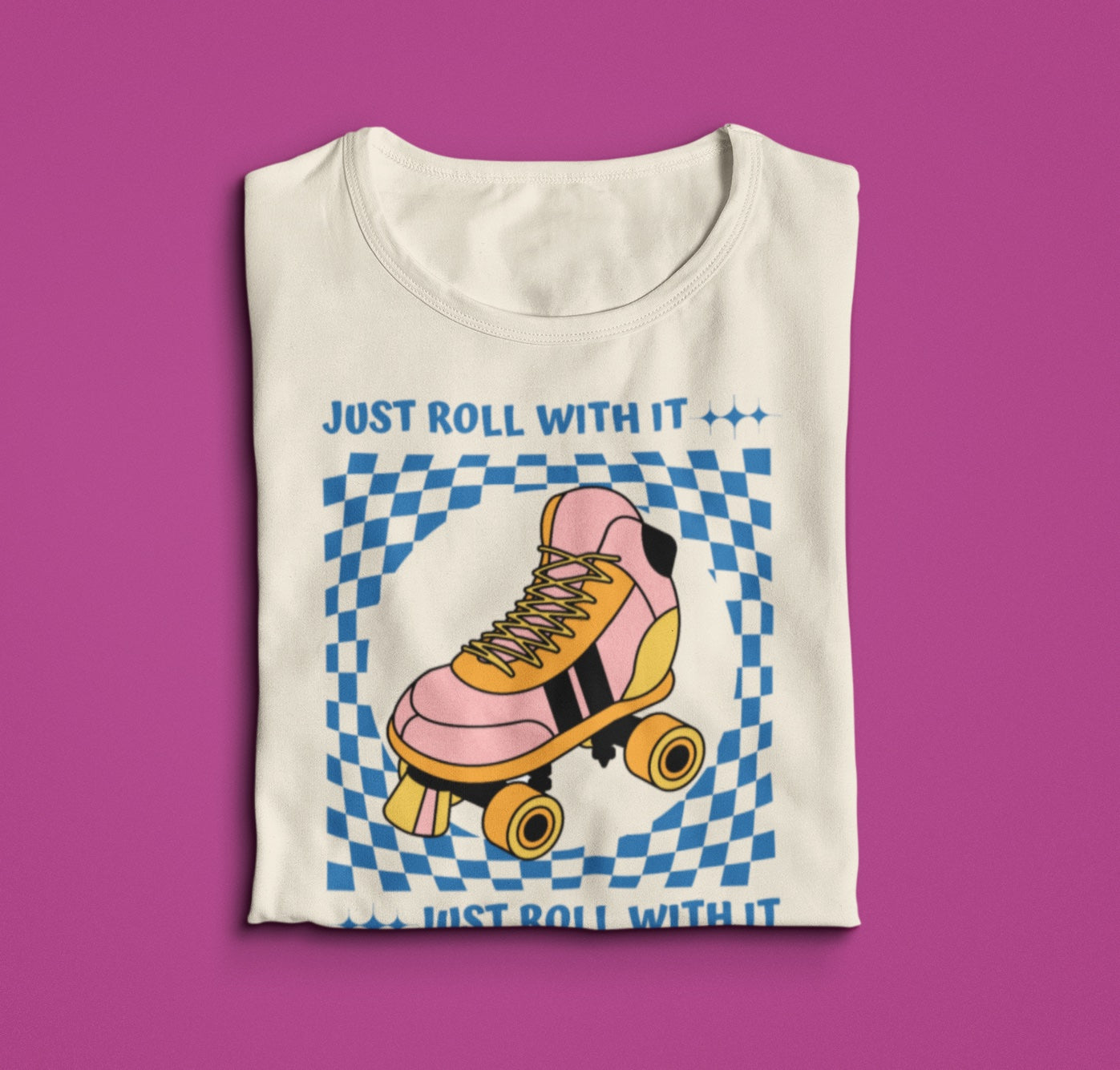 Just Roll With It - Natural [Unisex Short Sleeve Tee]