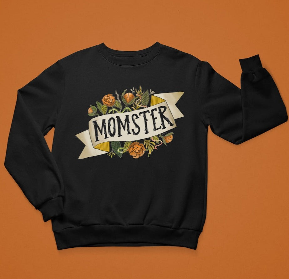 Momster - Black Unisex [READY TO SHIP] 2023 Edition -  Fleece Sweatshirt