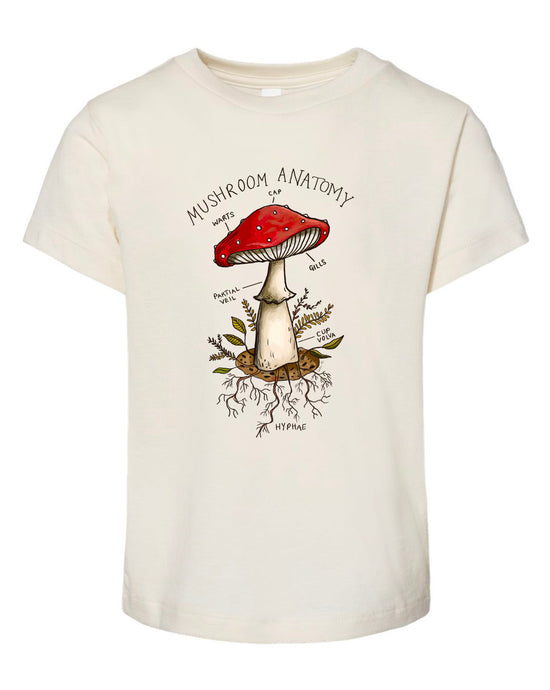Mushroom Anatomy - Natural [Children's Tee]