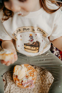 Bake Me a Cake - Natural [Children's Tee] 100% Cotton