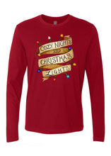 Cozy Nights & Christmas Lights -  Crimson - READY TO SHIP [Adult Unisex Long Sleeves]
