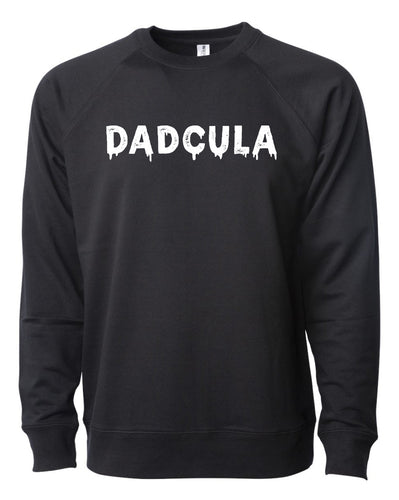 Dadcula - Black Unisex [READY TO SHIP] - Lightweight Loopback Terry Sweatshirt
