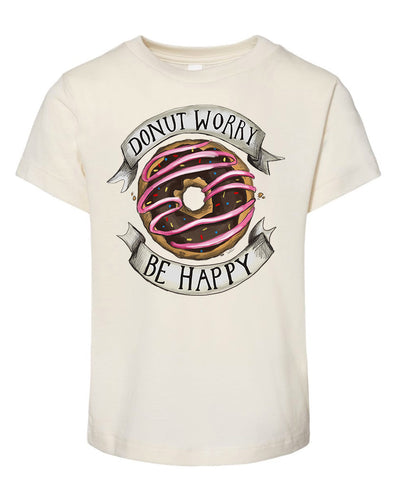 Donut Worry be Happy - Natural [Children's Tee]