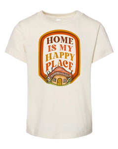 Home Is My Happy Place - Natural [Children's Tee]