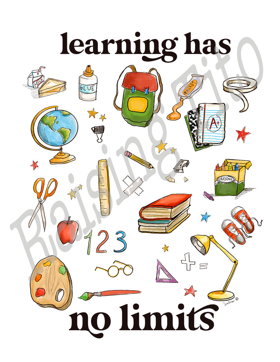 Learning Has No Limits 8.5 x 11