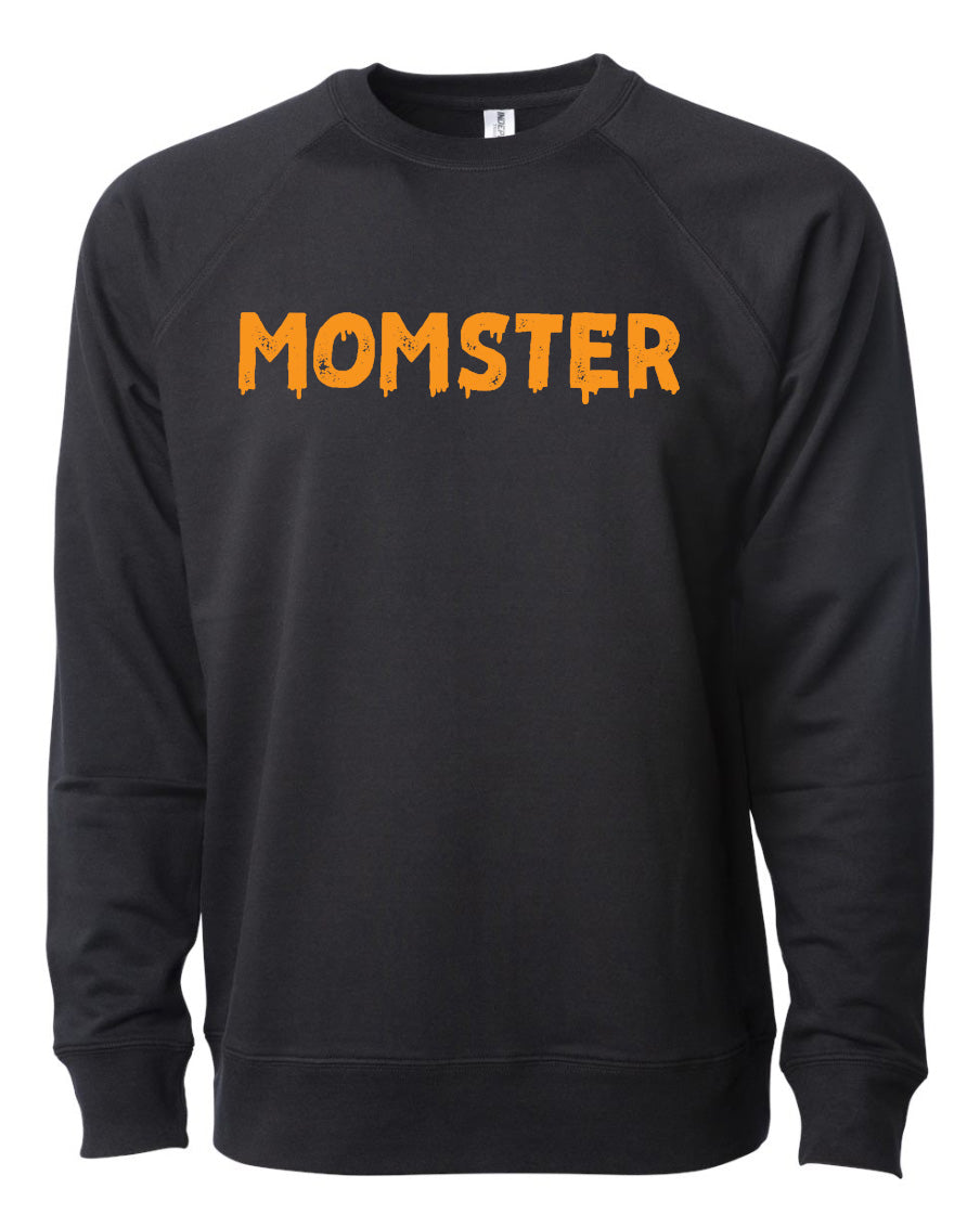 Momster - Black Unisex [READY TO SHIP] 2021 Edition - Lightweight Loopback Terry Sweatshirt